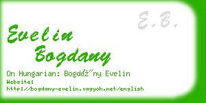 evelin bogdany business card